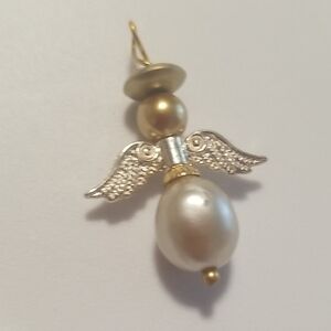 Elegant Silver and Gold Angel Wing Earrings